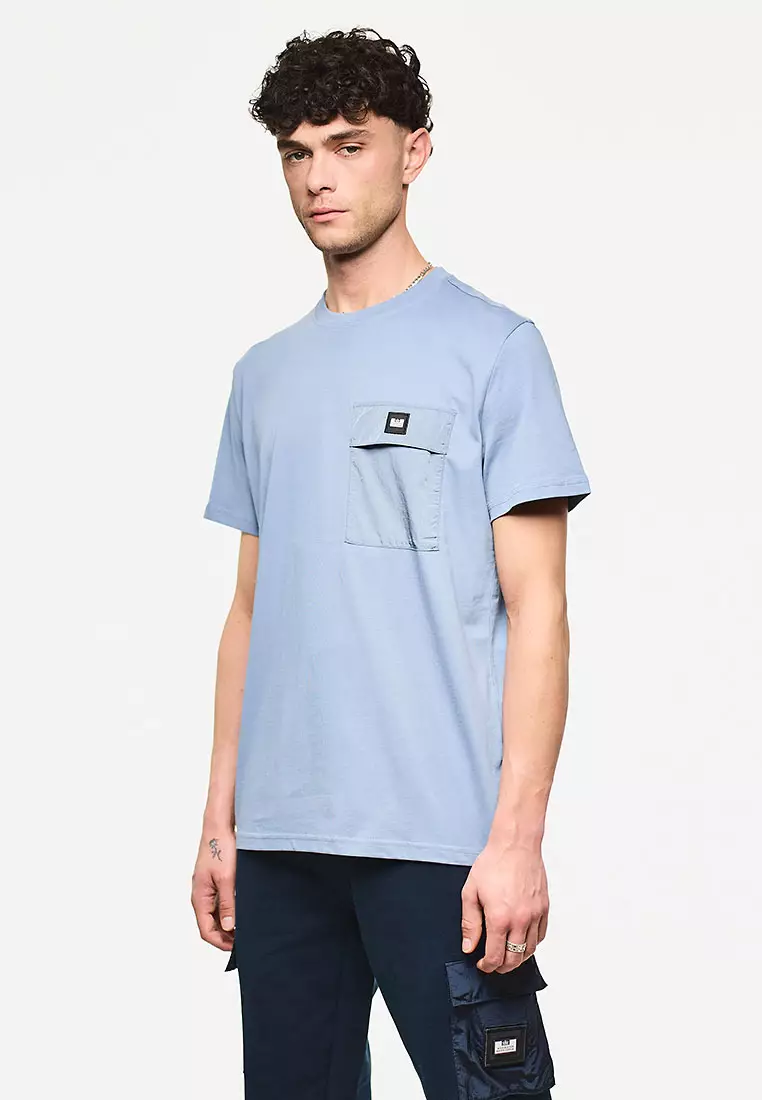 MENS BLUE SHADOW STINIVA PARACHUTE POCKET TEE