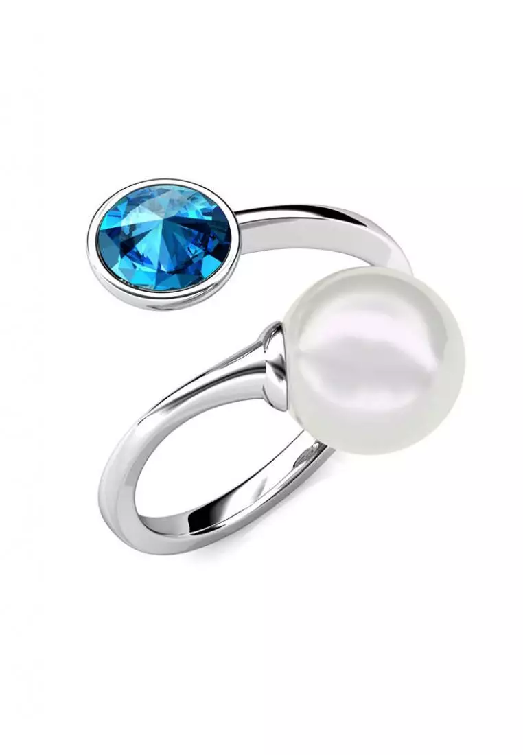 Dew Pearl Ring - Cincin Crystal by Her Jewellery