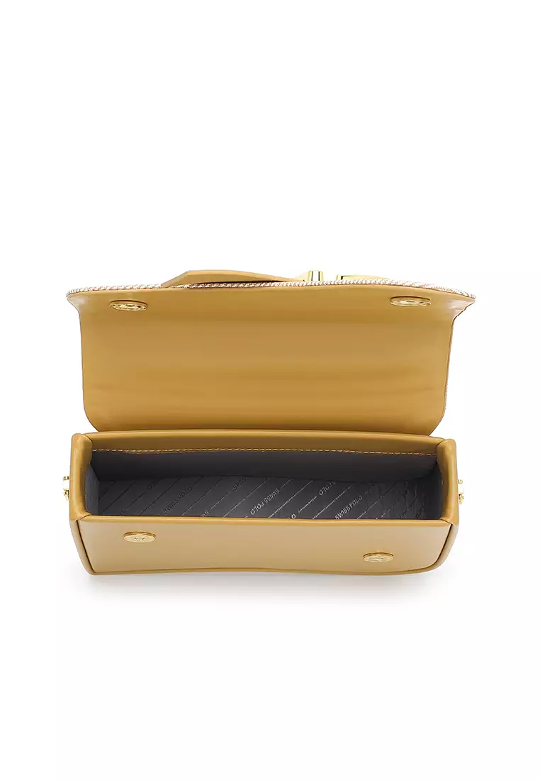 Women's Top Handle Bag / Sling Bag / Crossbody Bag - Yellow