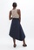 1 People navy Mallorca Organic Cotton Asymmetric Skirt in Summer Night 437DCAA21FBEFAGS_2