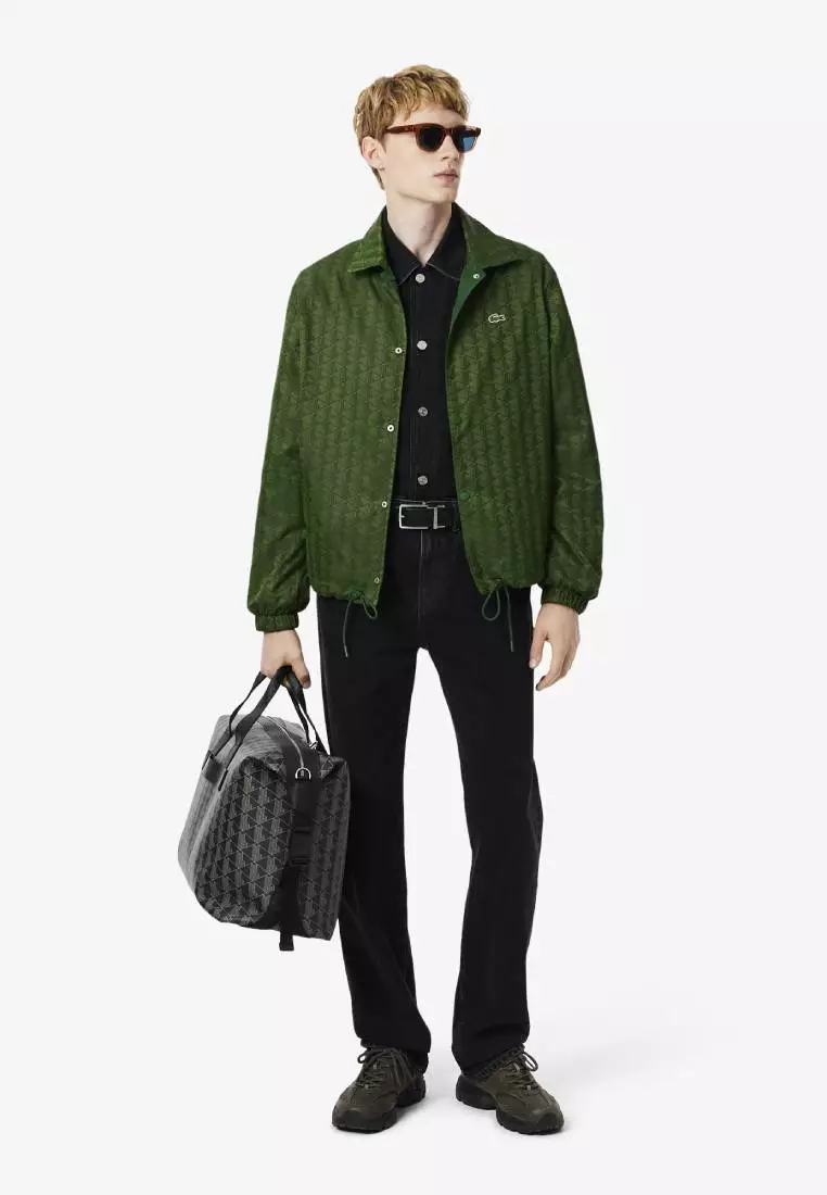 Reversible Bi Material Monogram Jacket