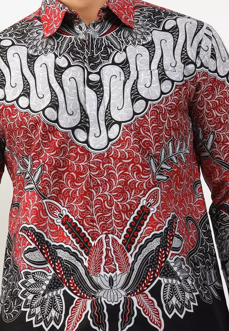 Gelung Beurem Kemeja Batik Pria Premium Slimfit Modern Lengan Panjang