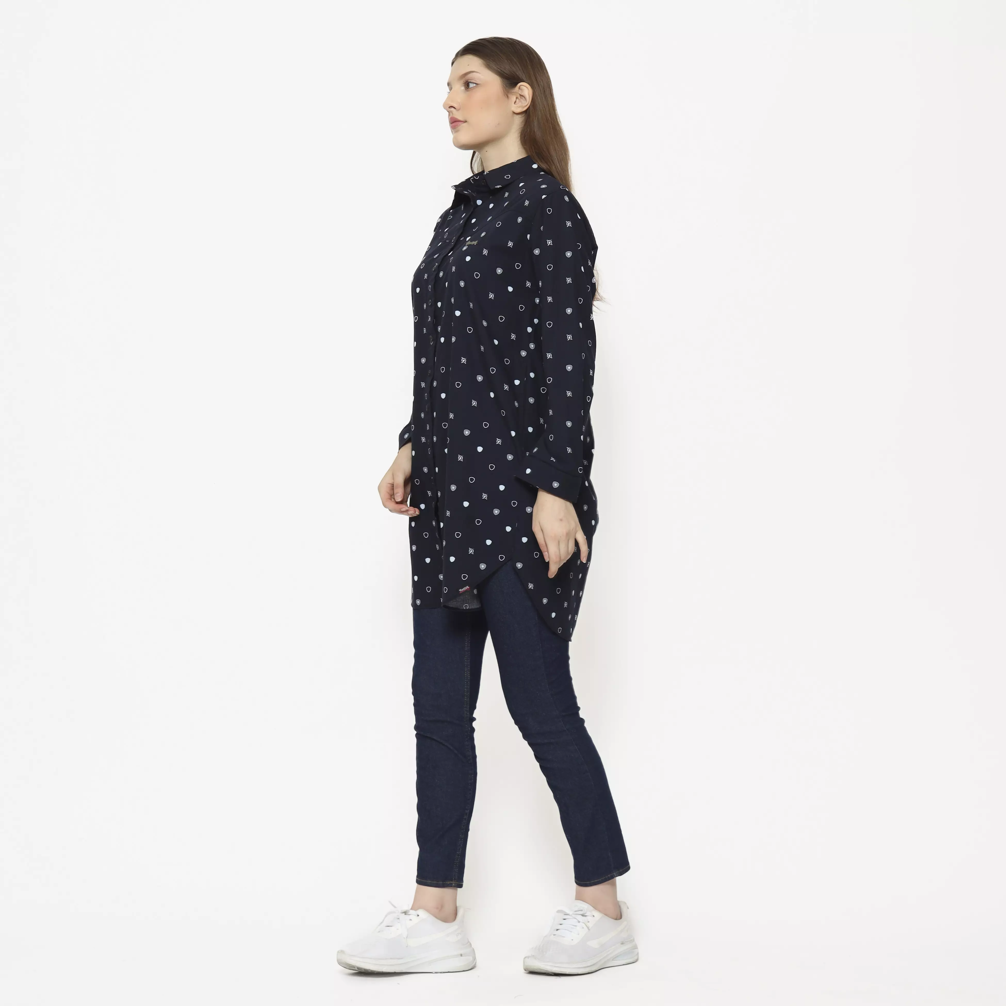 Planet Surf Clothing Kemeja lengan panjang Wanita Loki Tunic Planet Surf