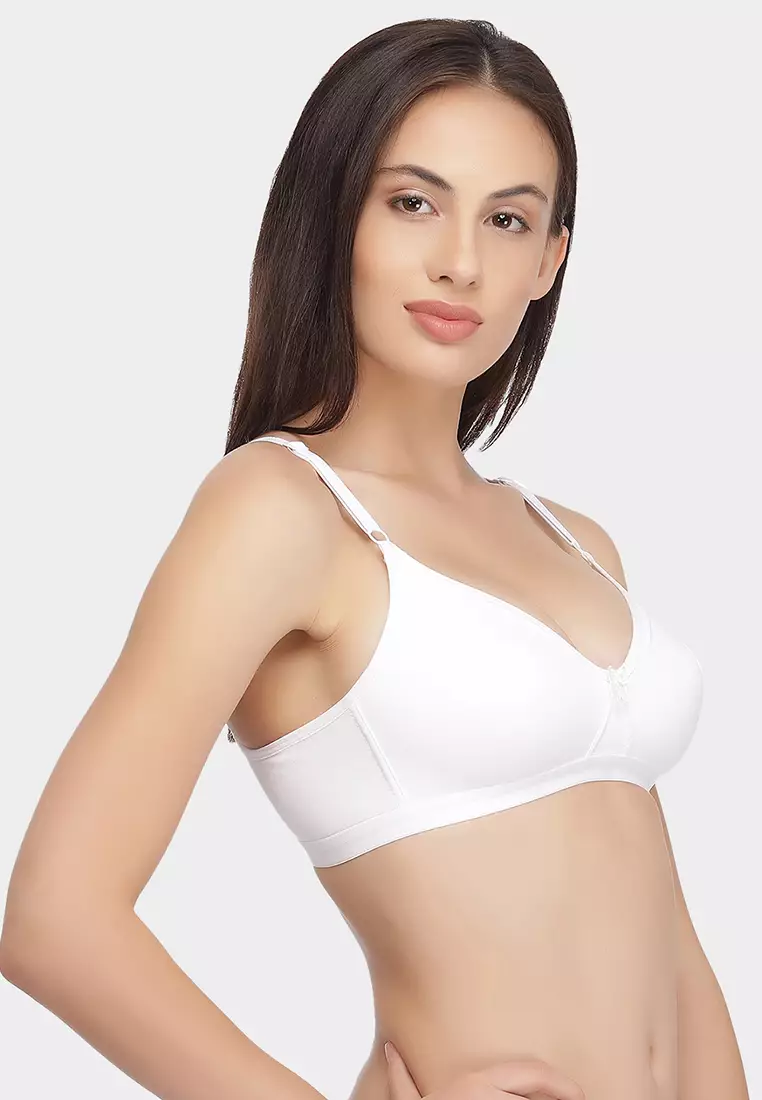 Clovia Clovia Non Padded Non Wired Full Cup Bra In White Buy Clovia Online ZALORA Hong Kong