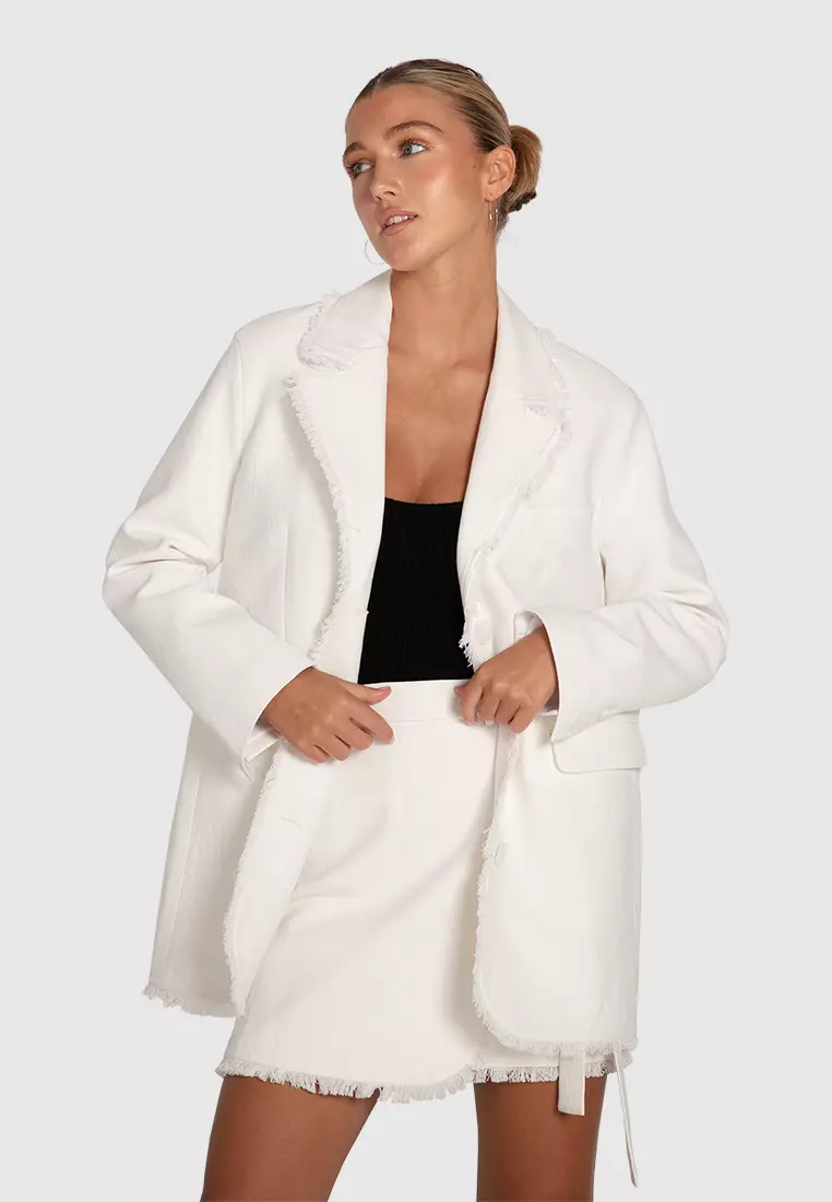 There She Goes Frayed Edge Skirt