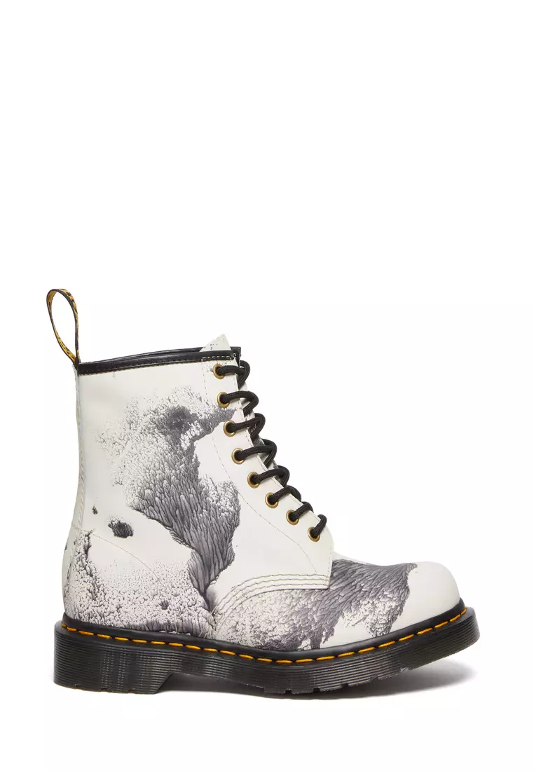 Discount on Dr. Martens  shoes - SKU: 1460 Tate 'decalcomania' Backhand Leather Lace Up Boots