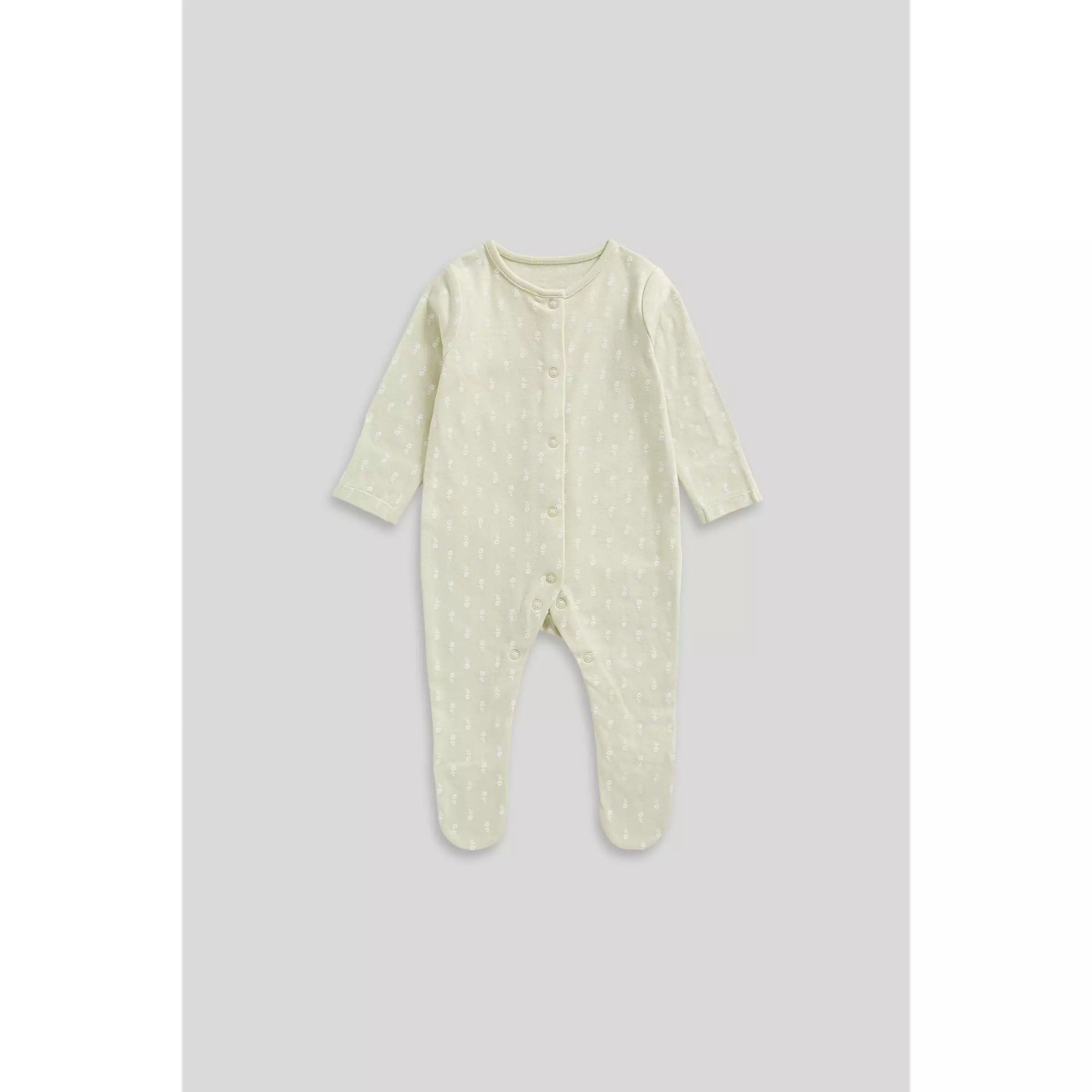 Mothercare Floral Sleepsuits - 3 Pack - Set Baju Tidur Bayi Perempuan (Multi)