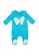 Du Pareil Au Même (DPAM) green and blue Butterfly Print Footed Long Romper 58146KAE2964A7GS_1