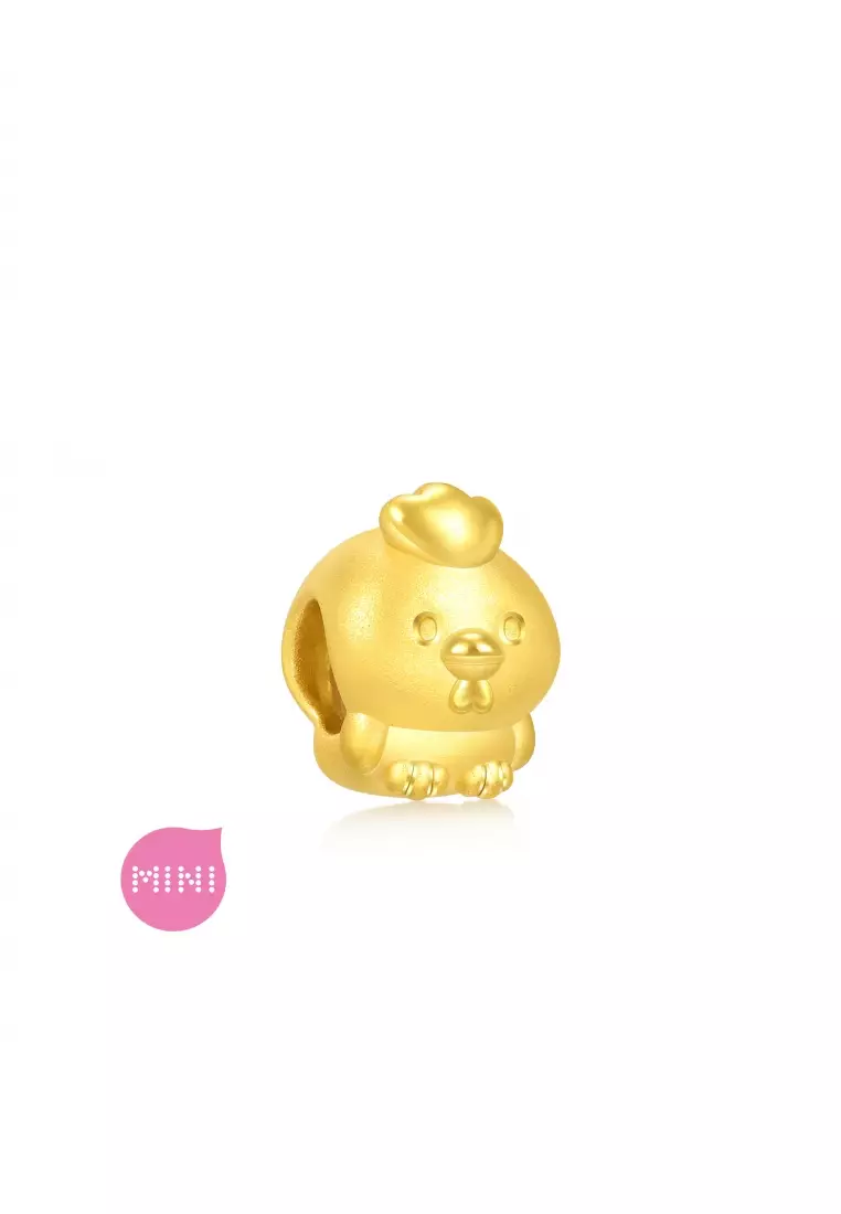 Charme 999 24K Gold Chinese Zodiac Rooster Charm 93700C (Bracelet not included)