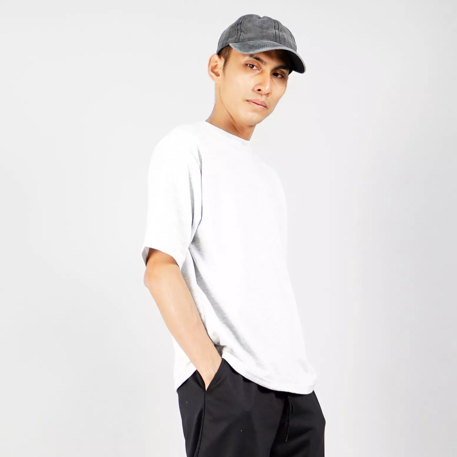 GEORGE Oversize T-Shirts Kaos Basic Kaos Casual TShirt Oversized TShirts - ABU TERANG