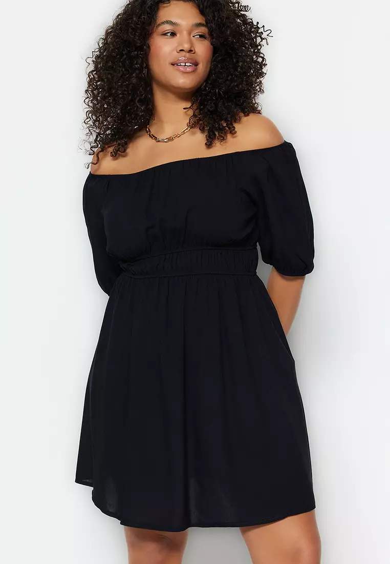Buy Trendyol Plus Size Off Shoulder Dress Online