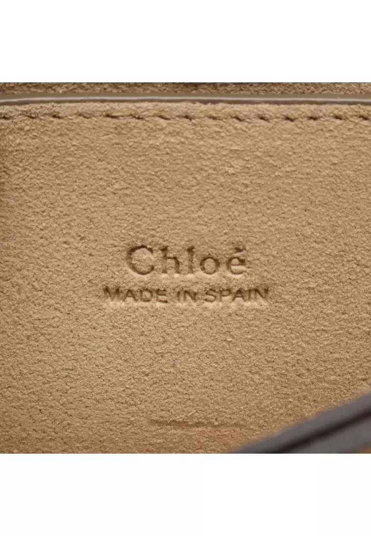 Pre-Loved Chloé FAYE Faye Shoulder bag suede leather Brown