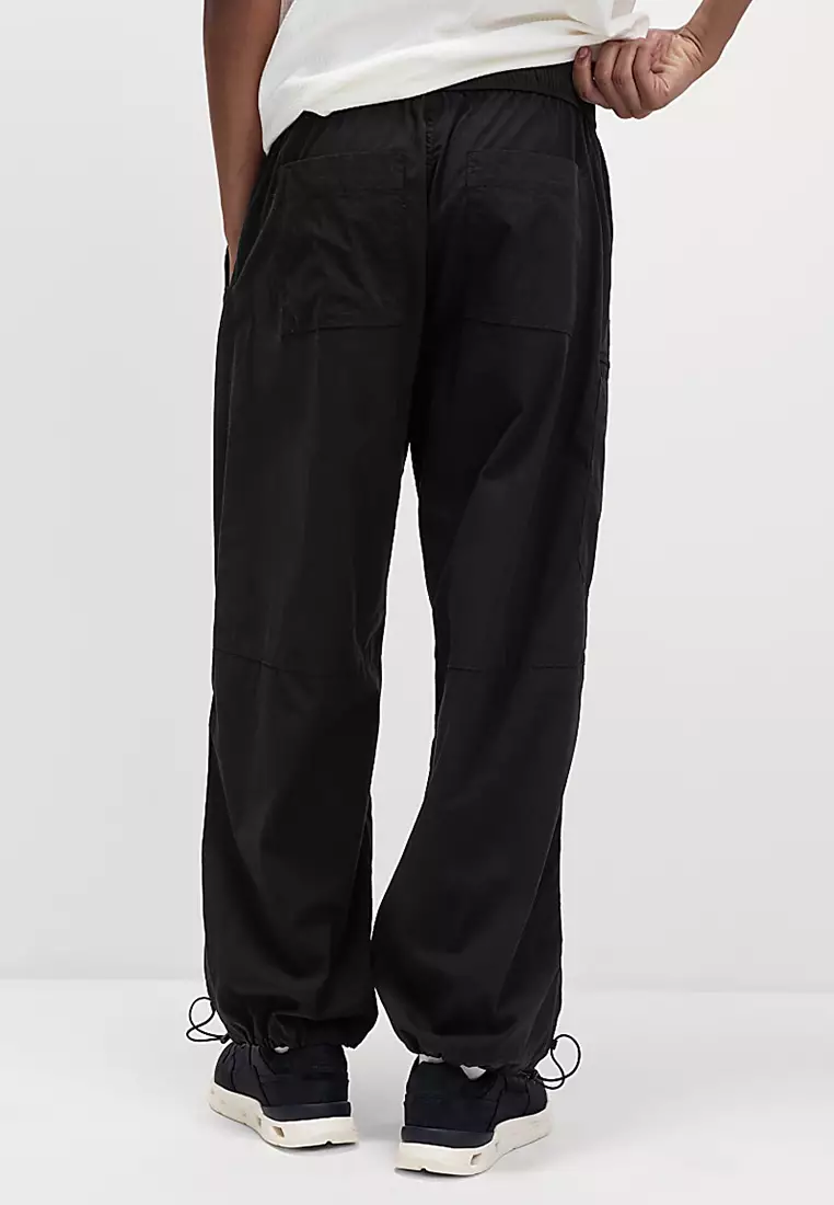 Loose Fit Parachute Cargo Trousers