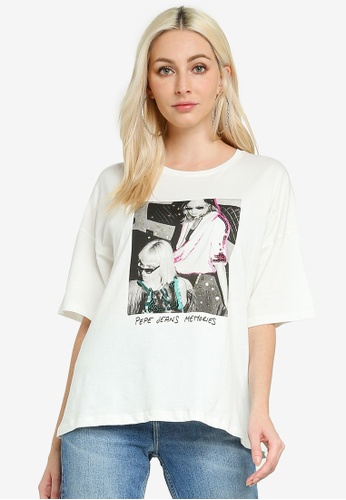 Buy Pepe Jeans Aria Graphic T Shirt Online On Zalora Singapore