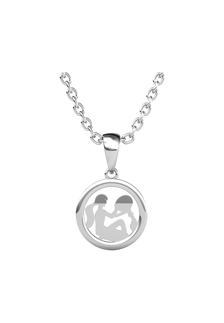 Circlet Aquarius Pendant - Kalung Crystal Swarovski by Her Jewellery