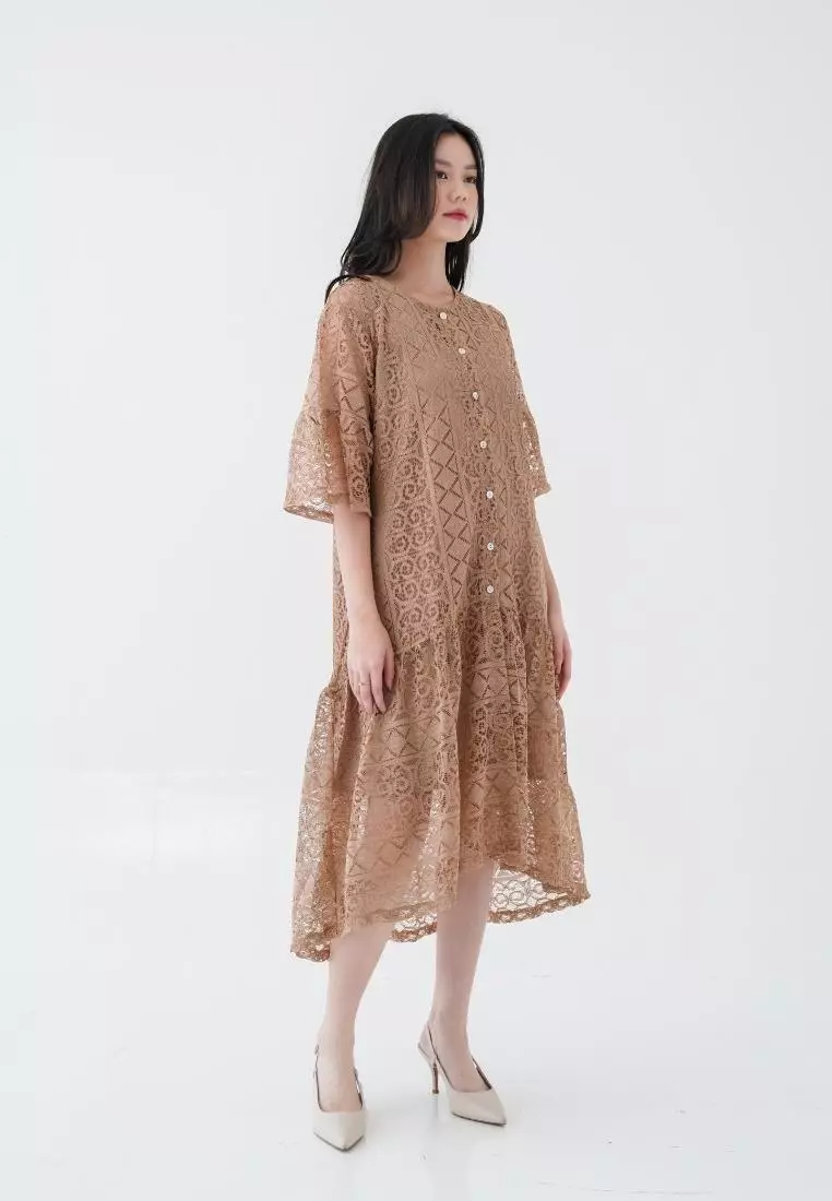 Aveline Party Dress Gold