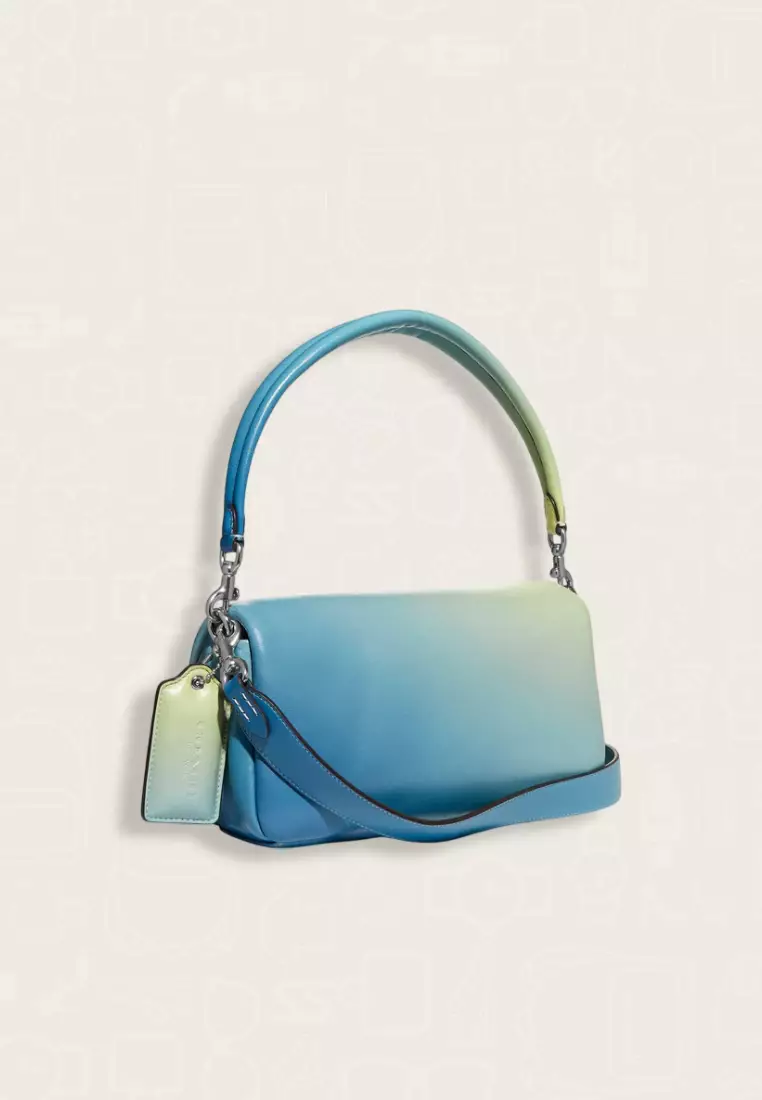 Coach Pillow Tabby Shoulder Bag 26 With Ombre Aqua Multi