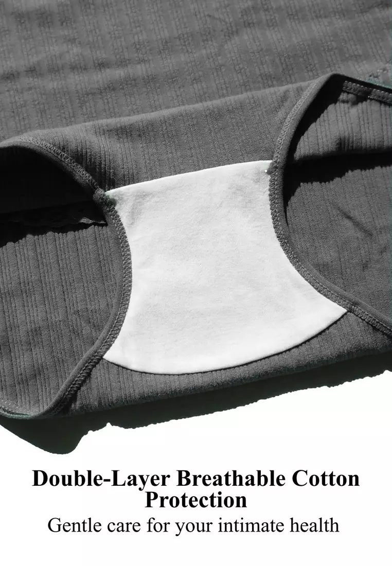 Black 2pcs Pack Maternity Support Panties