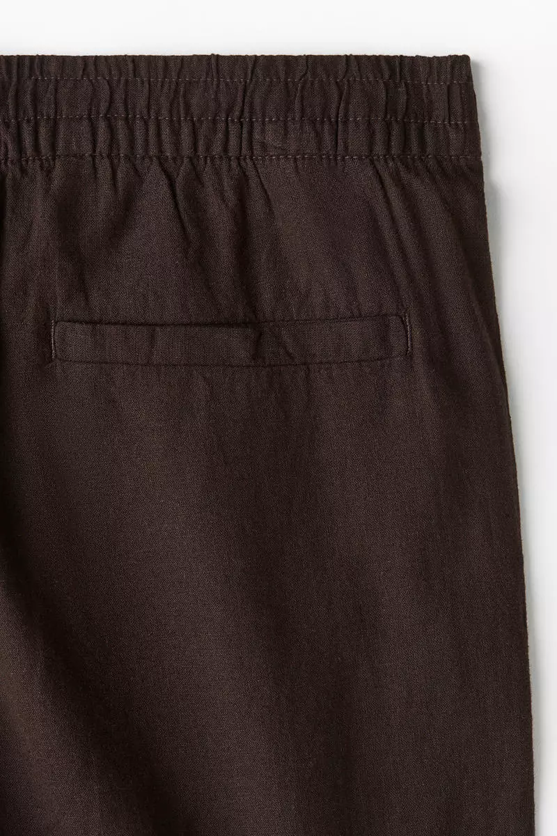 Regular Fit Linen-blend trousers