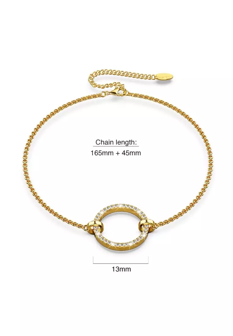 Orbit of Beauty Bracelet Embellished with SWAROVSKI® Crystal in Gold