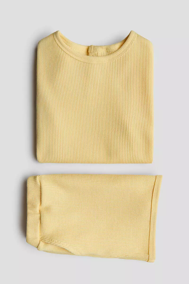 2-piece waffled cotton set