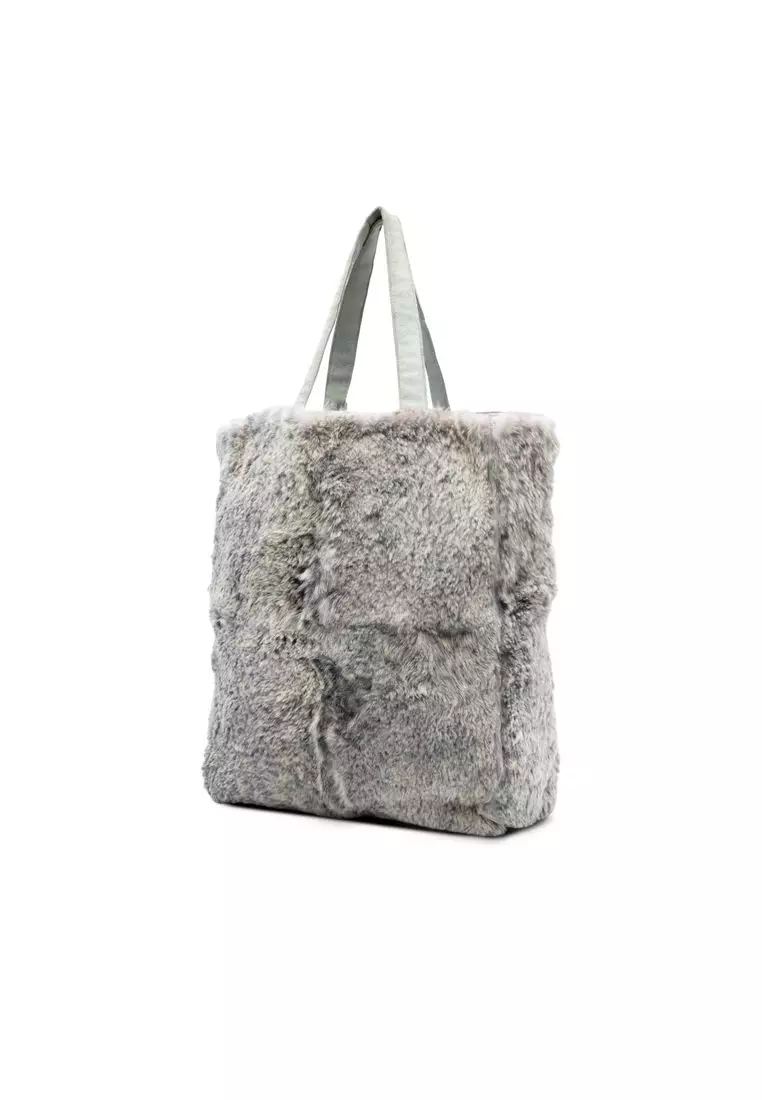 Pre-Loved Chanel Cc Lapin Fur Tote