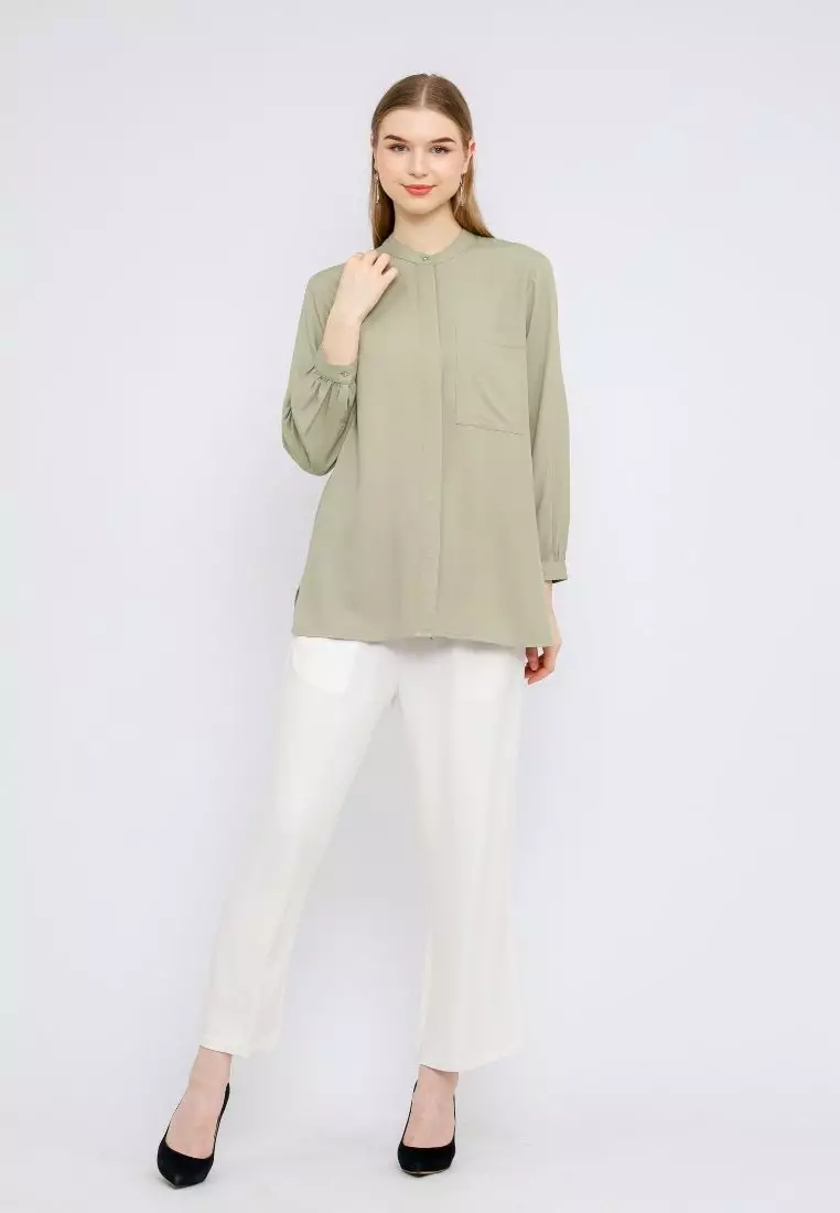 Urban Exchange Yoshi Sage Green Shirt
