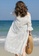LYCKA white BC1041 Lady Beachwear Long Breezy Beach Cover-up White 6738BUS36CE325GS_5