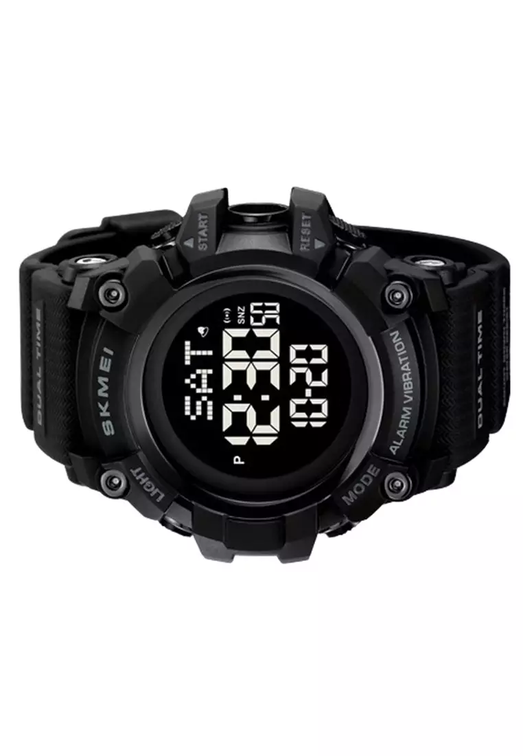 Jam Tangan Digital Pria 2313 Rubber Water Resist ORIGINAL - Black