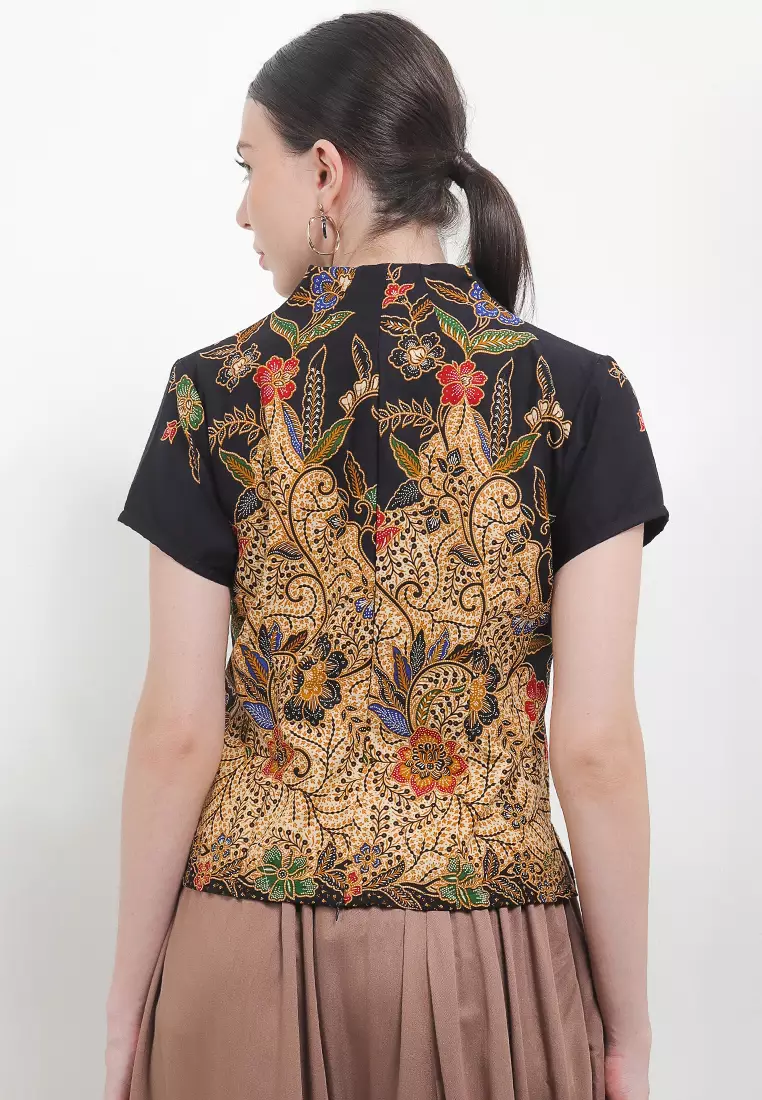 Blouse Swan-Necked CAP-SlV+Lining