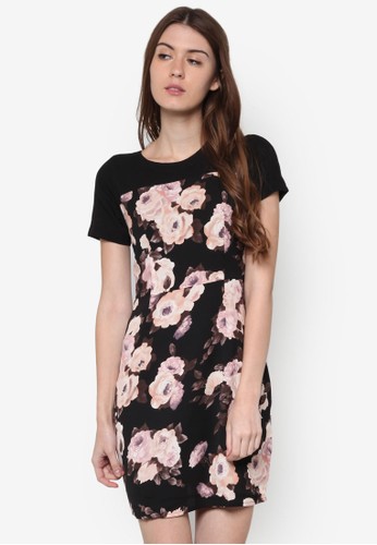 Nacita 花卉圖案短袖洋裝, 服zalora 心得飾, 洋裝