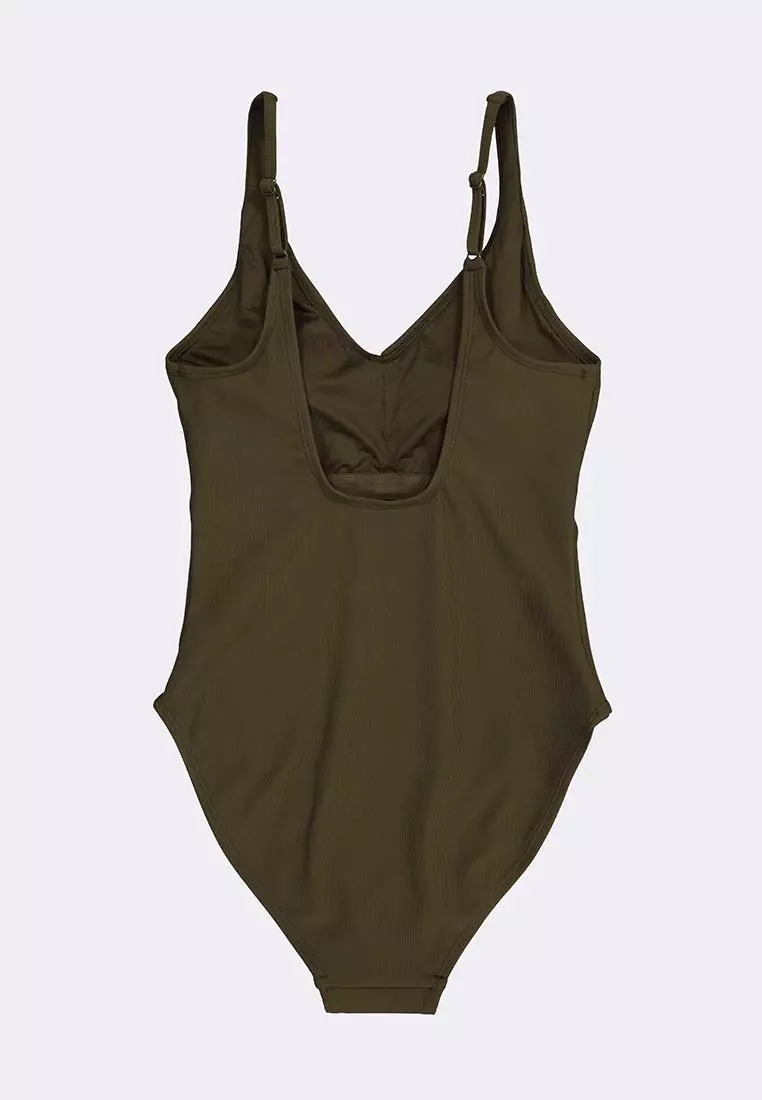 Women's V-Neck One Piece Swimsuit