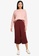 Vero Moda pink Wine Long Sleeves O-neck Cable Sweater B7CAFAAA942734GS_4