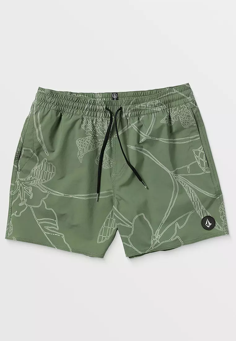 MBS LIDO PRINT TRUNK 16 BOARDSHORTS LIGHT OLIVE