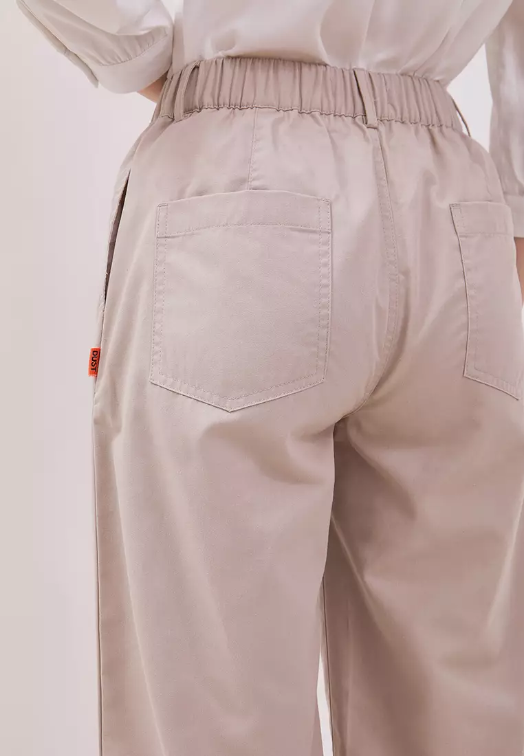 DUST Celana Straight Pants Aruni Cream TENCEL™ Comfease (D.39136)