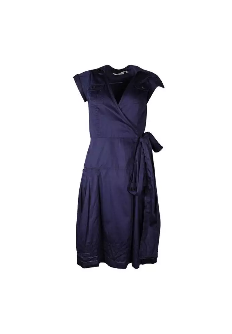Dvf blue 2024 wrap dress