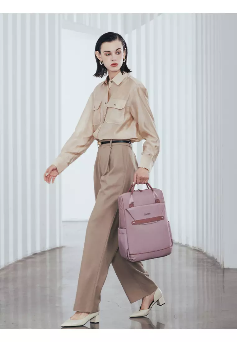 Versatile Top Handle 15.6 Laptop Compartment Waterproof Backpack For Women