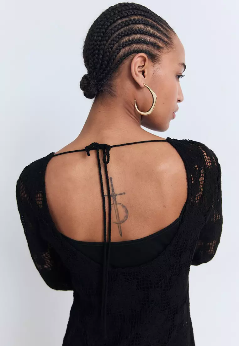 Mango Crochet Short Dress 2026 | Buy Mango Online | ZALORA Hong Kong