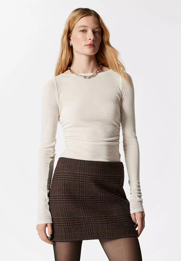 スカート AURALEE BRITSH WOOL TWEED MINI SKIRT AURALEE BRITSH WOOL TWEED MINI SKIRT