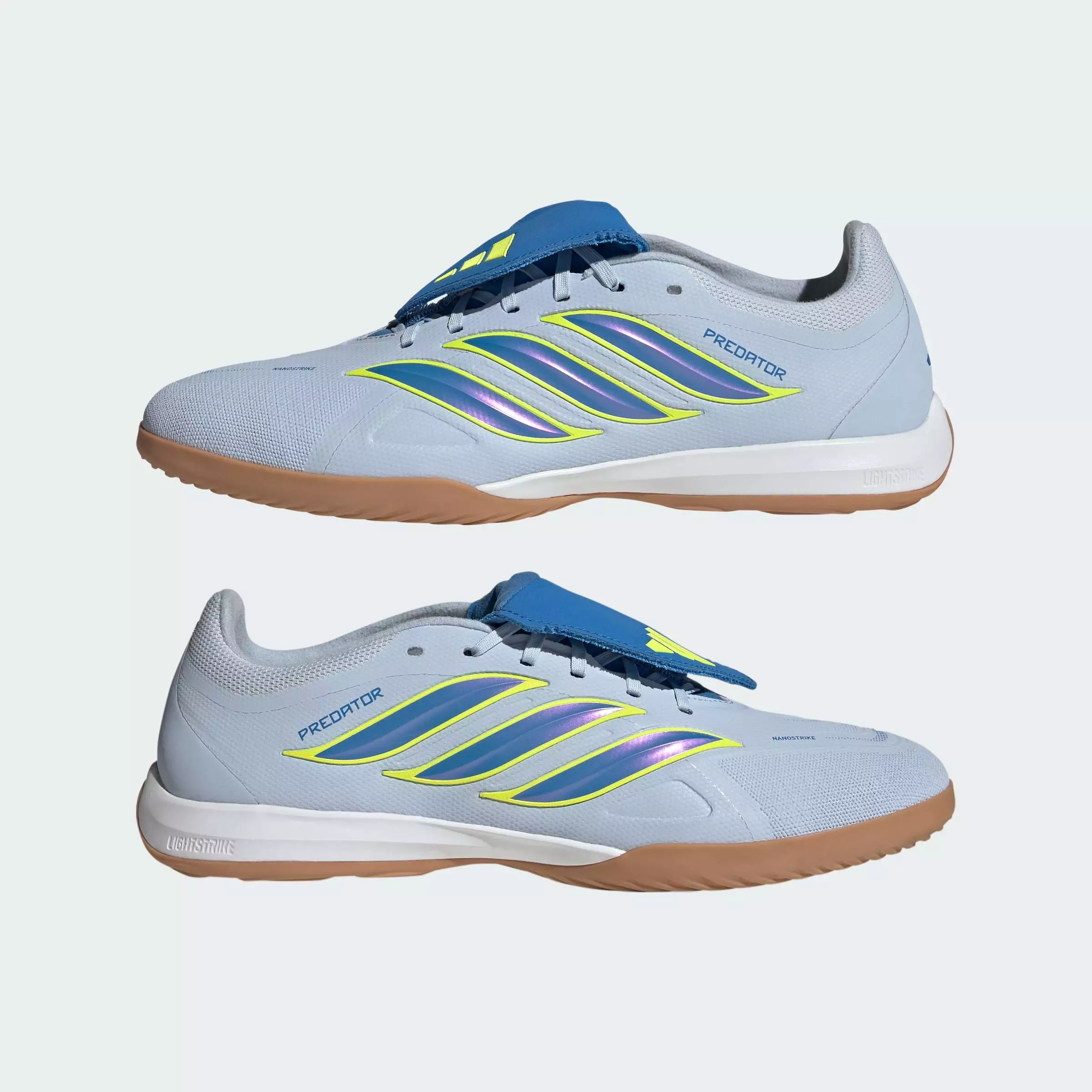 Football PREDATOR LEAGUE Fold-Over Tongue Indoor Football Shoes Unisex Blue JR4740