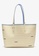 Lacoste blue Women's Anna Reversible Solid Or Striped Colourblock Tote Bag-NF3230AS 1A9EDAC6052F04GS_4