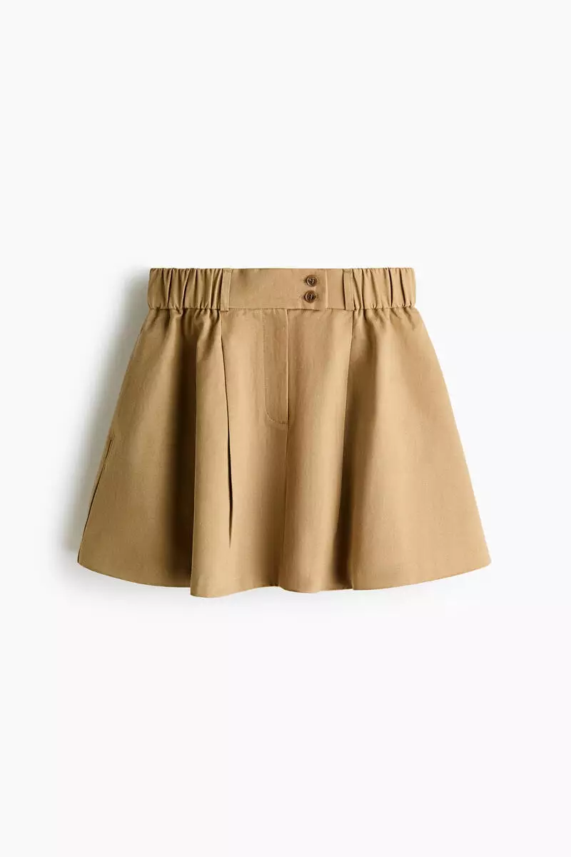 Flared mini skirt