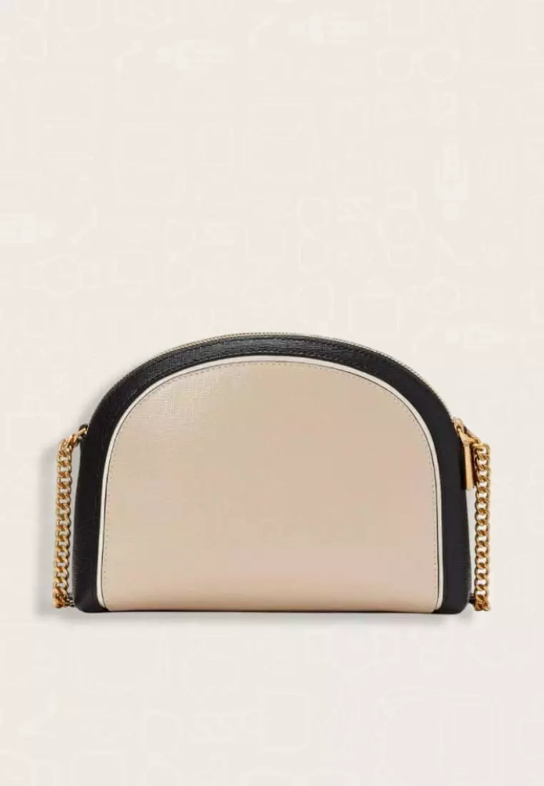 Kate Spade Morgan Colorblocked Double-Zip Dome Crossbody Earthenware Black Multi