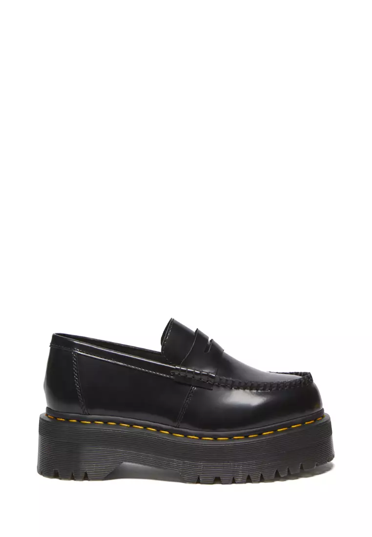 Discount on Dr. Martens  shoes - SKU: Penton Buttero Quad Leather Platform Loafer Shoes Black - Men