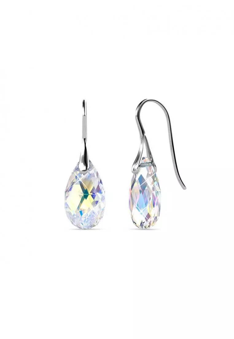 Raindrop Hook Earring AB - Anting Crystal Swarovski by Her Jewellery