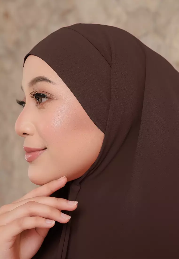 KHIBAN KHAIRA MAGNET PLUS NIQAB - DARK BROWN