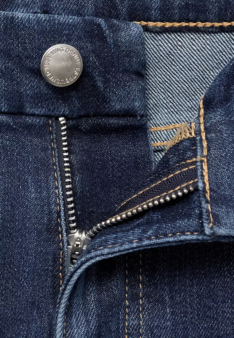 Violet Flared High-Rise Jeans