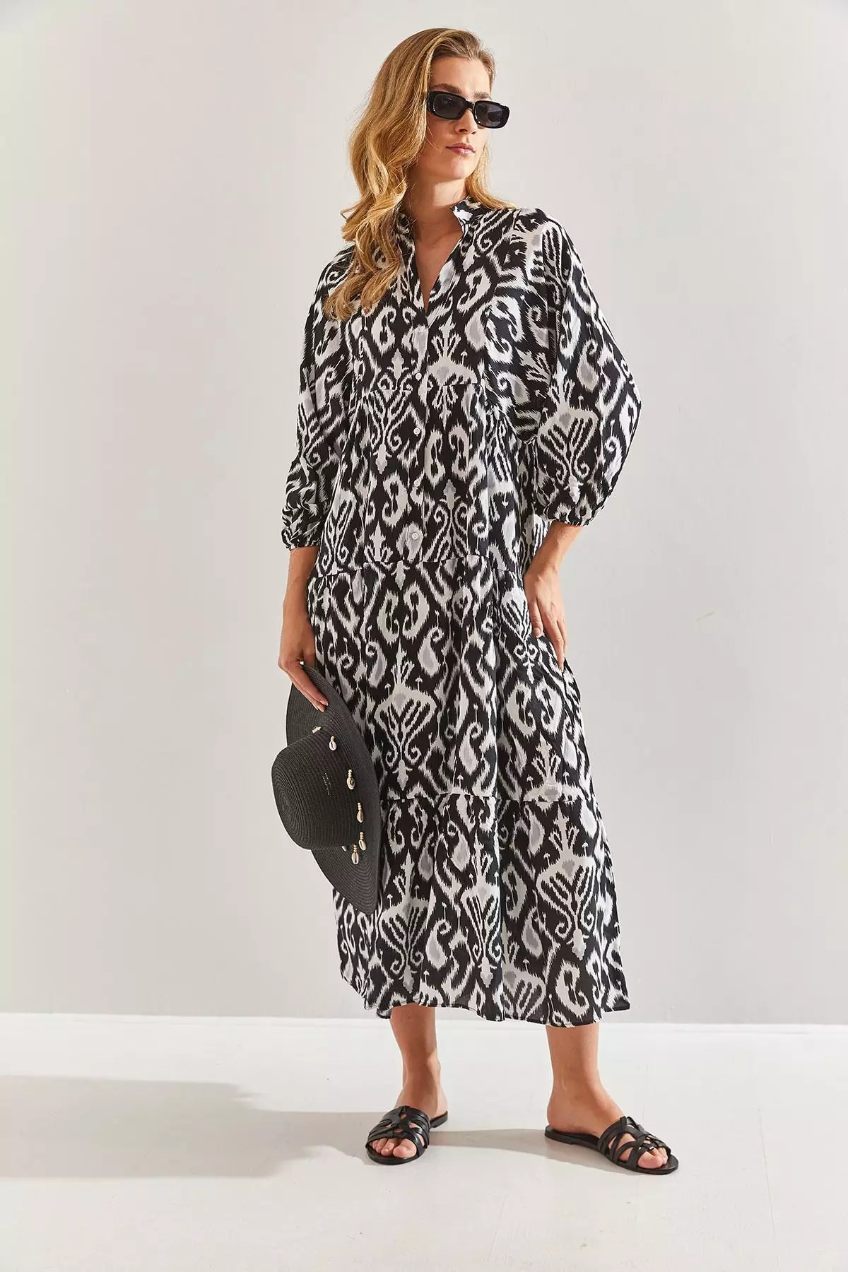 Women's Multi Patterned Viscose Dress 60171051