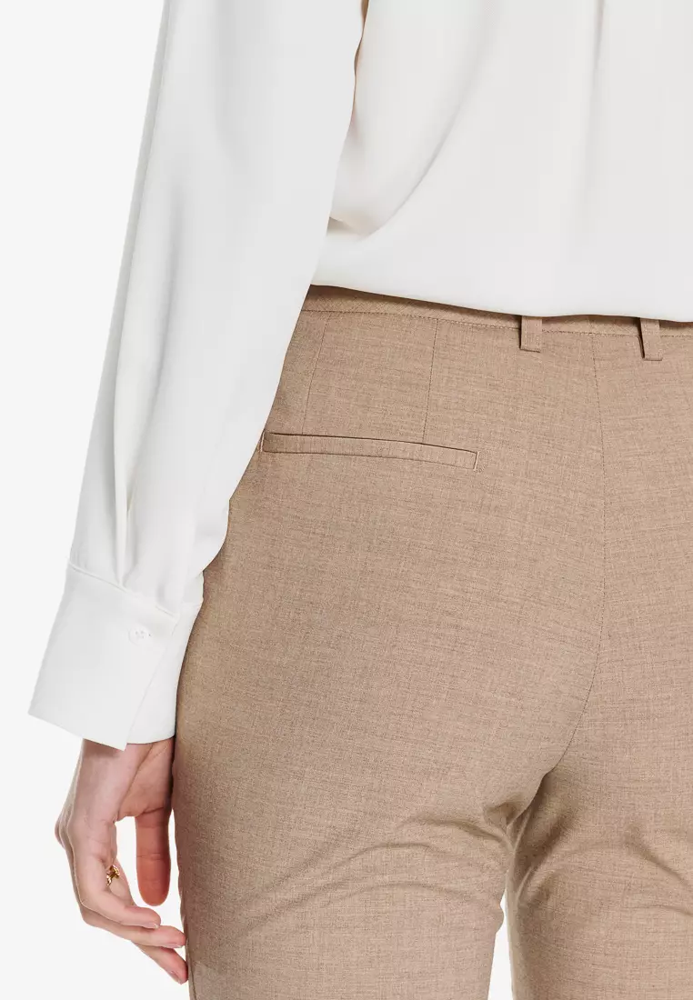 Ivory Wide Placket Long Sleeve Top