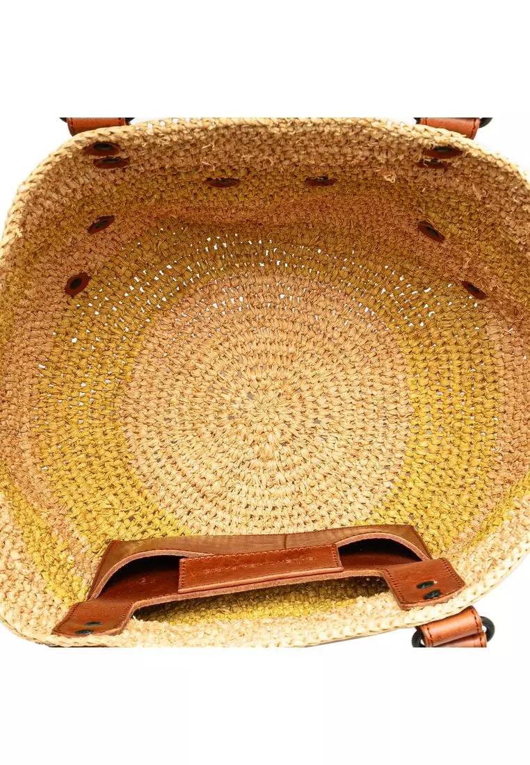 BALENCIAGA Pre-Loved Balenciaga Raffia Motocross Classic Panier